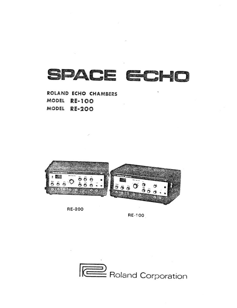 Roland RE-100 User manual