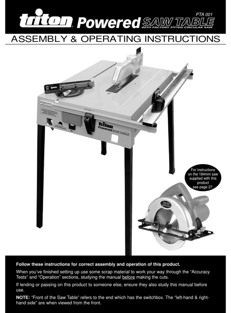 Triton PTA 001 Quick reference guide
