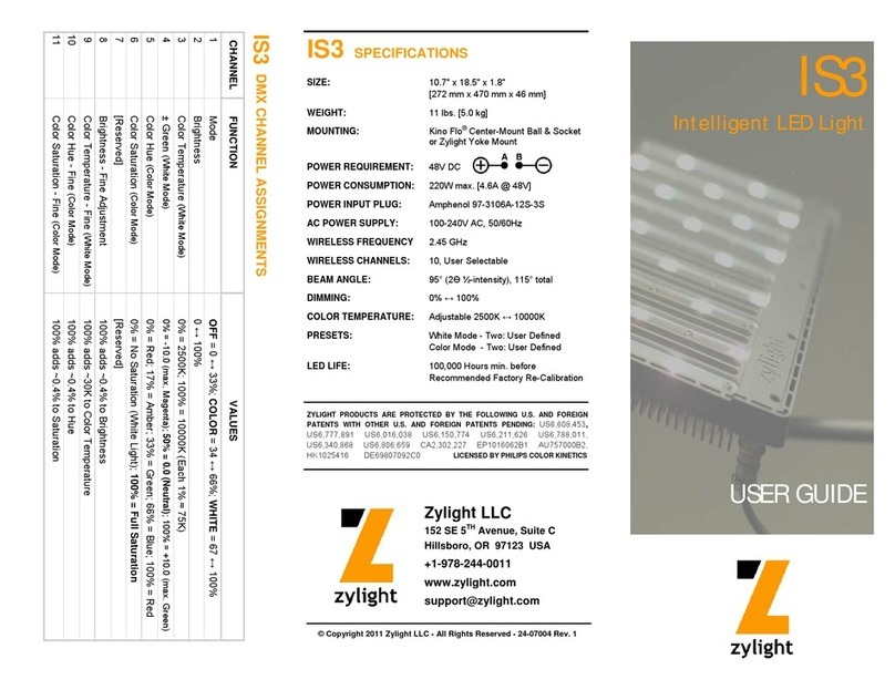 Zylight IS3 user guide
