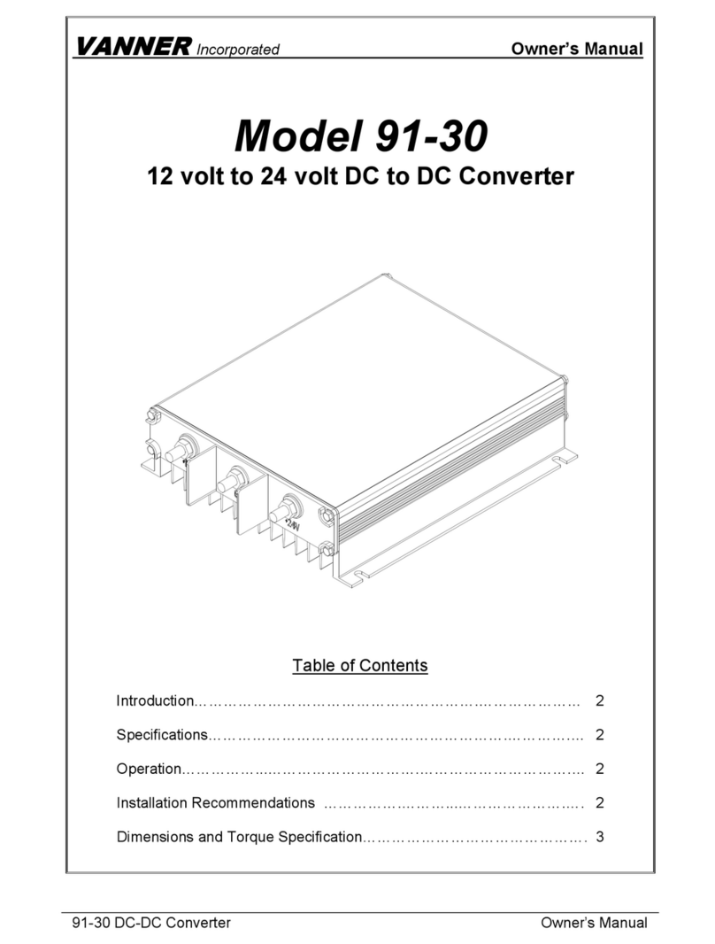 Vanner 91-30 User manual