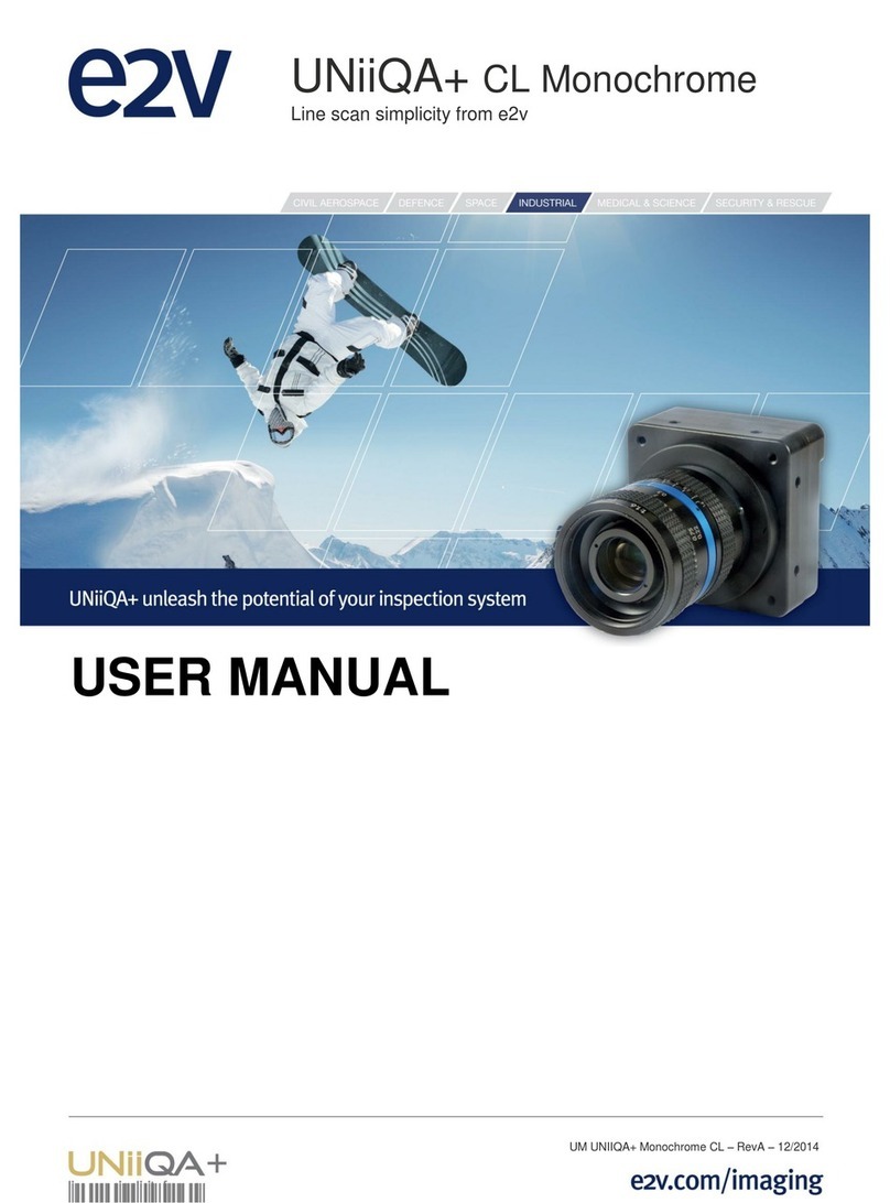 e2v UNiiQA+ CL Monochrome User manual