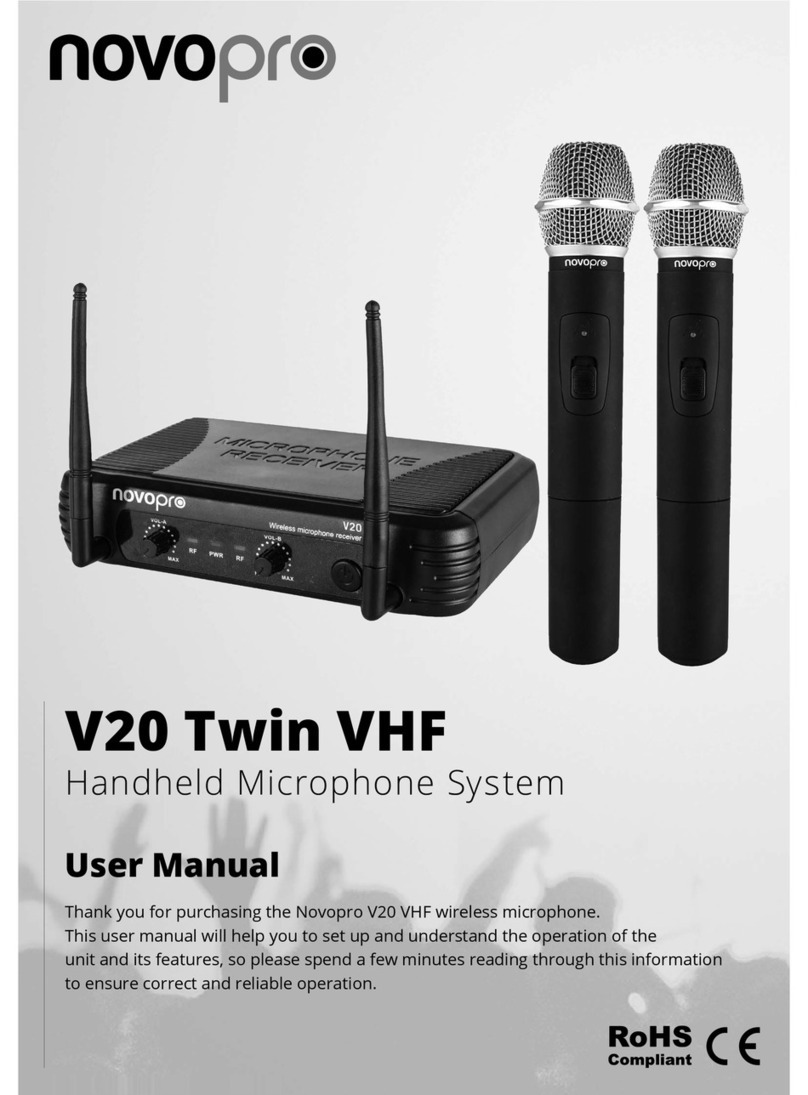 Novopro V20 Twin VHF user manual