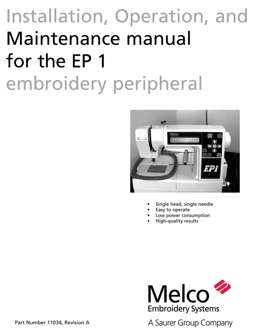 Melco EP 1 Installation, operation and maintenance manual