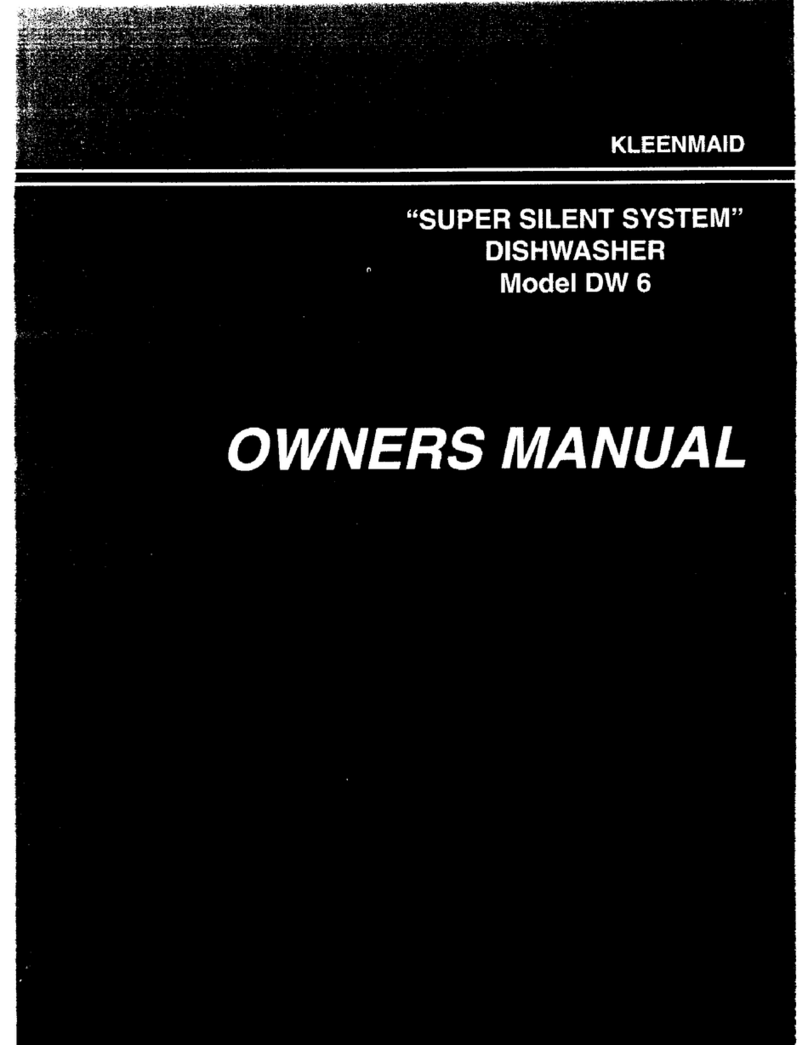 Kleenmaid DW 6 User manual