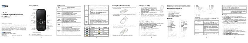 Zte S183 User manual