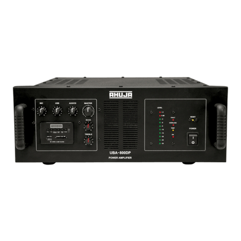 Ahuja UBA-800DP Operation manual