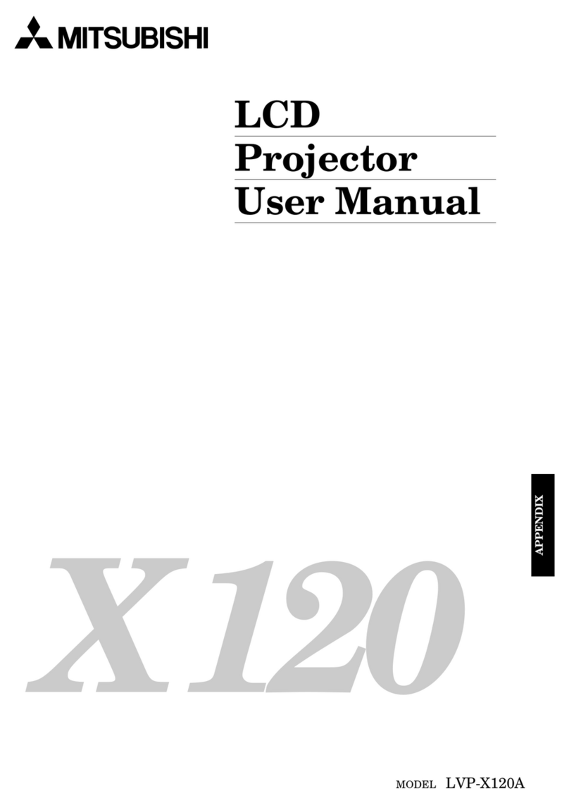 Mitsubishi LVP-X120A User manual