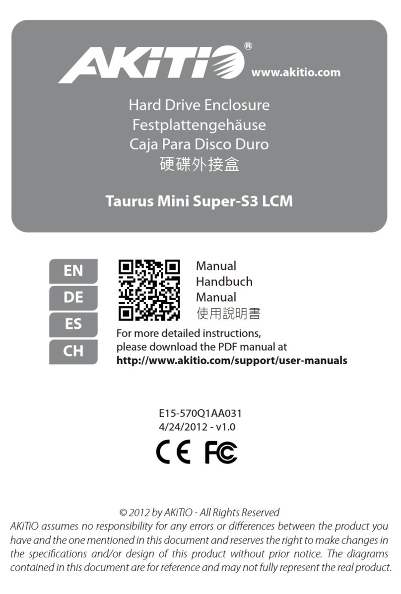 Akitio Taurus Mini Super-S3 LCM Manual guide Akitio Taurus Mini Super-S3 LCM Manual guide