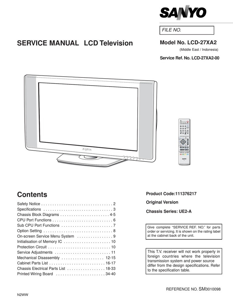 Sanyo LCD-27XA2 Service manual