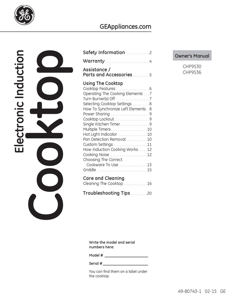 GE CHP9530 User manual