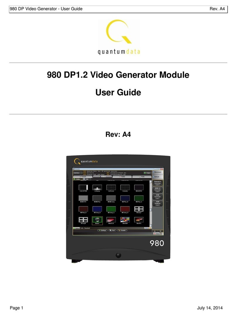 Quantum Data 980 DP user guide