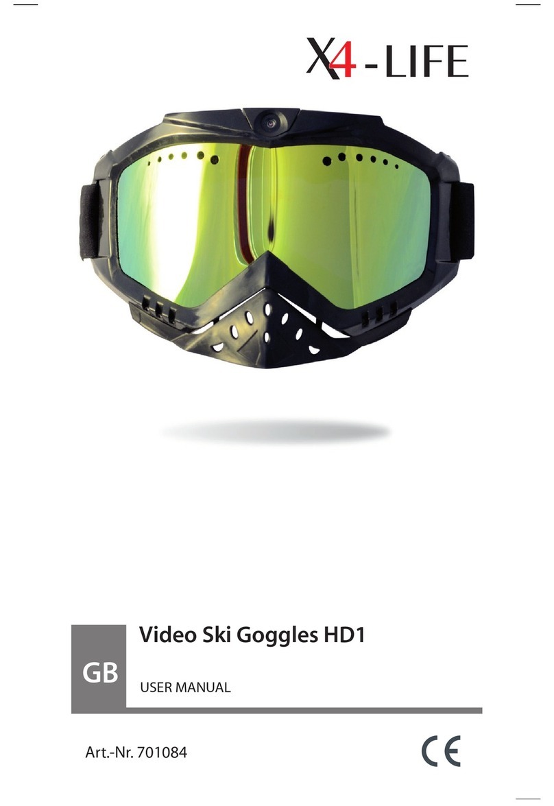 X4-Life Video Ski Goggles HD1 user manual