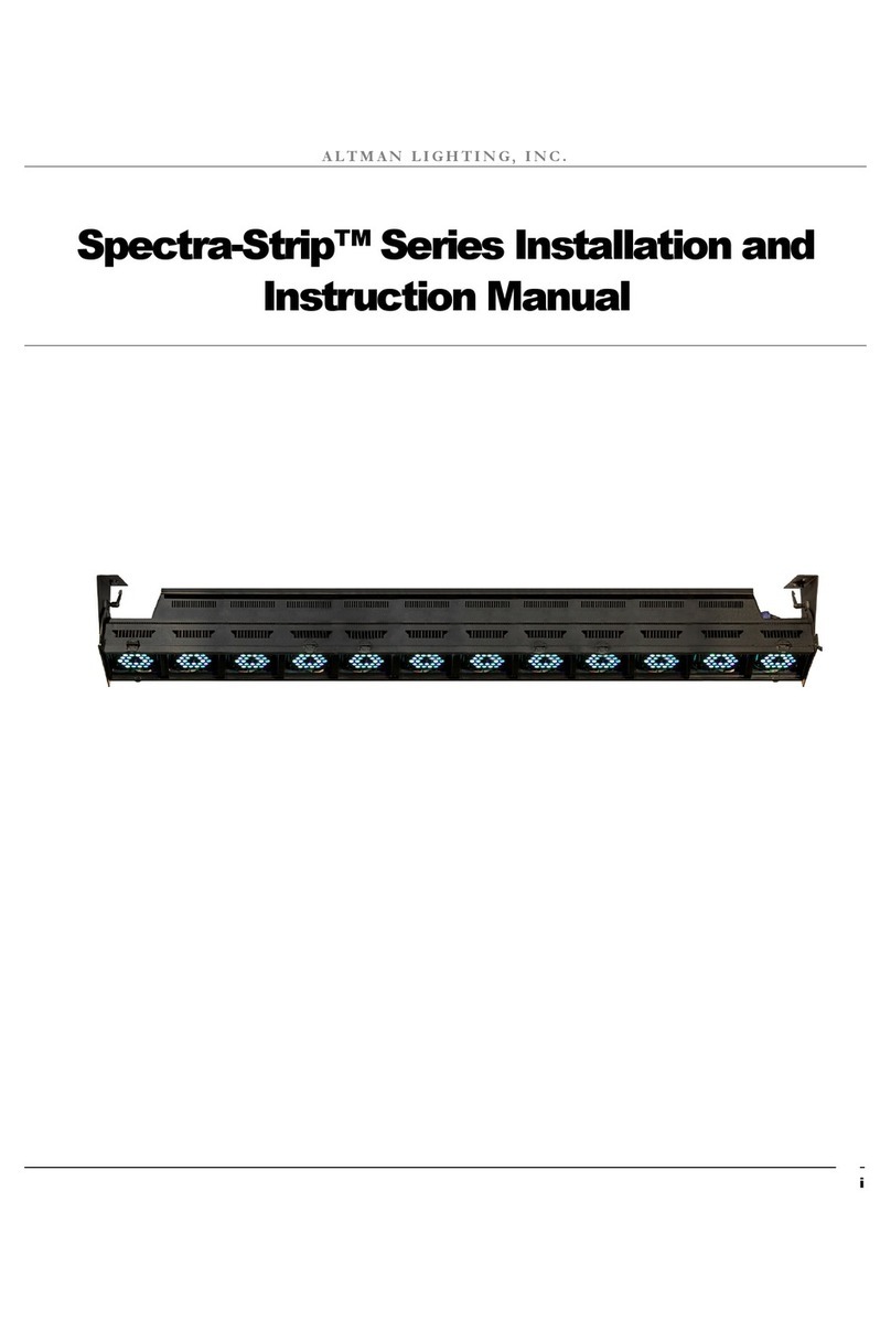 Altman Spectra-Strip Series Installation and instruction manual