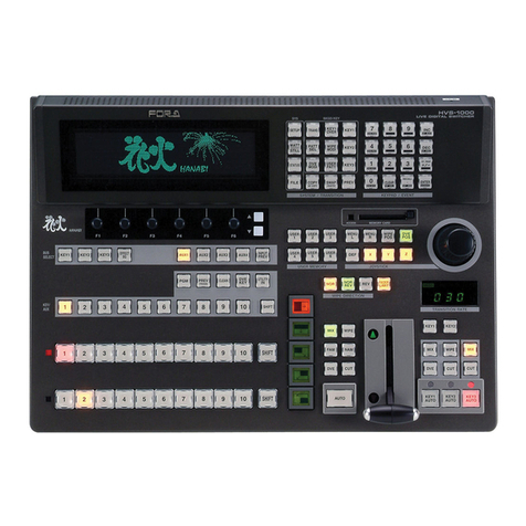 FOR-A HVS-1000HS User manual