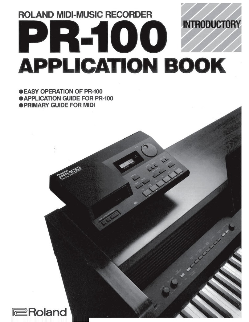 Roland PR-100 User guide