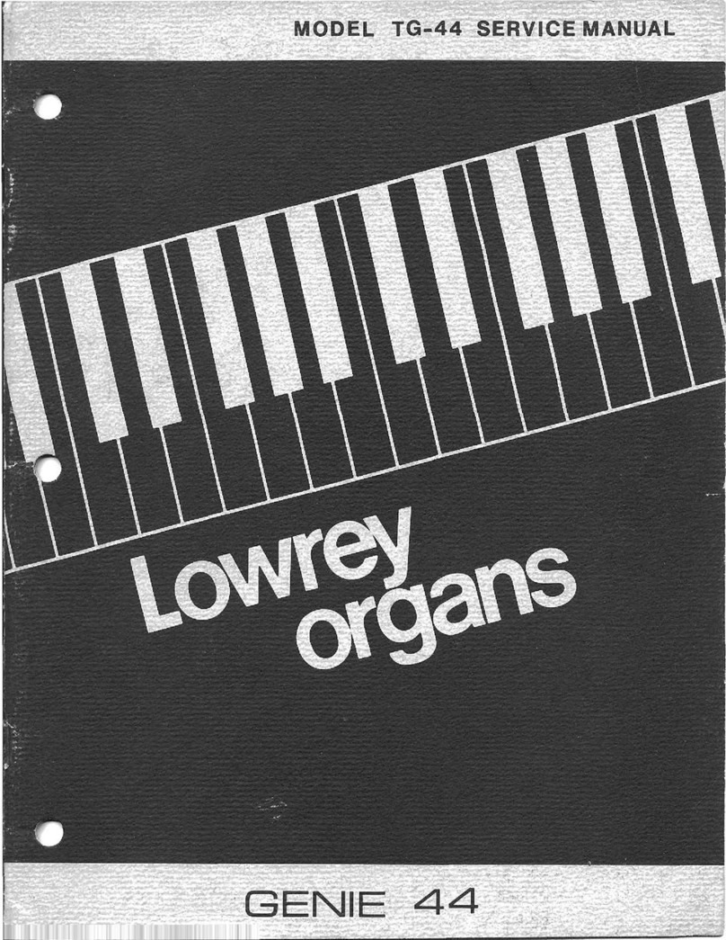 Lowrey Genie 44 Service manual