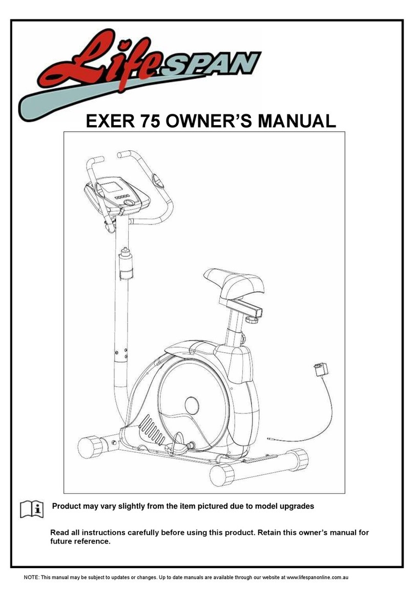 Life Span Exer 75 User manual
