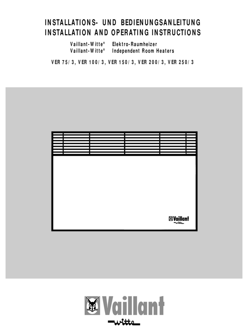 Vaillant VER 75/3 User manual