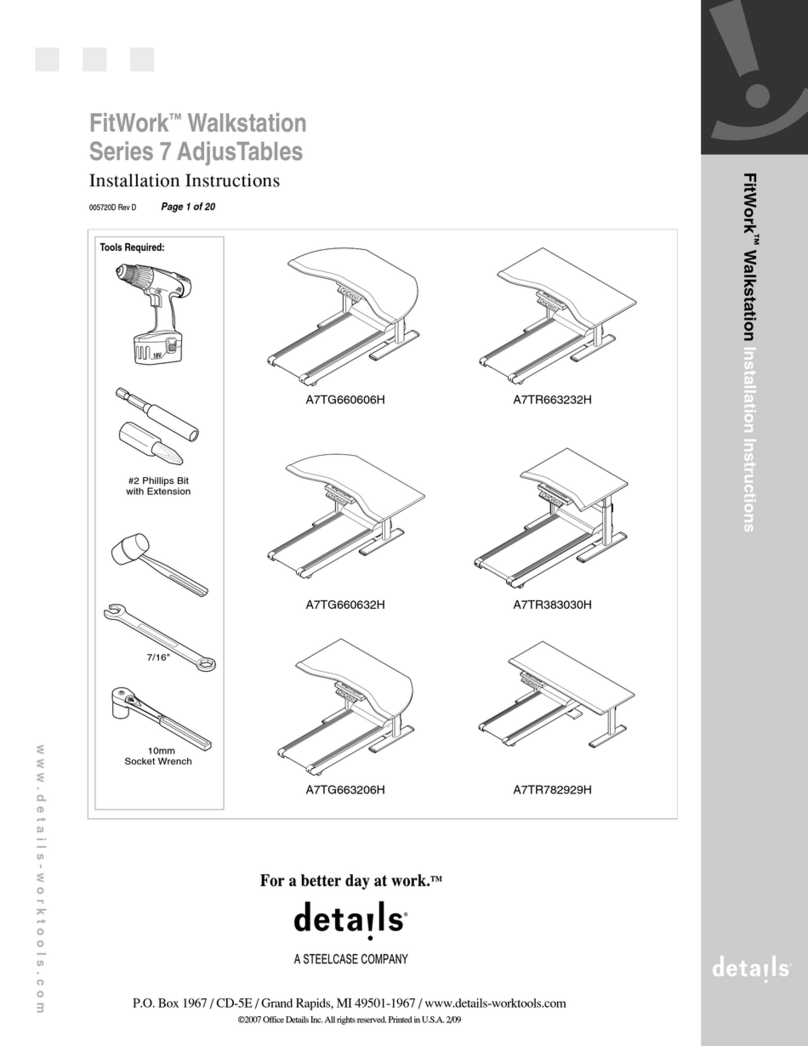 FitWork Walkstation A7TG660606H installation instructions