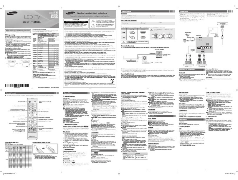 Samsung 4005 Series User manual