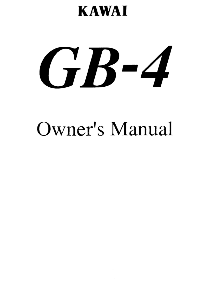 Kawai GB-4 owner's manual