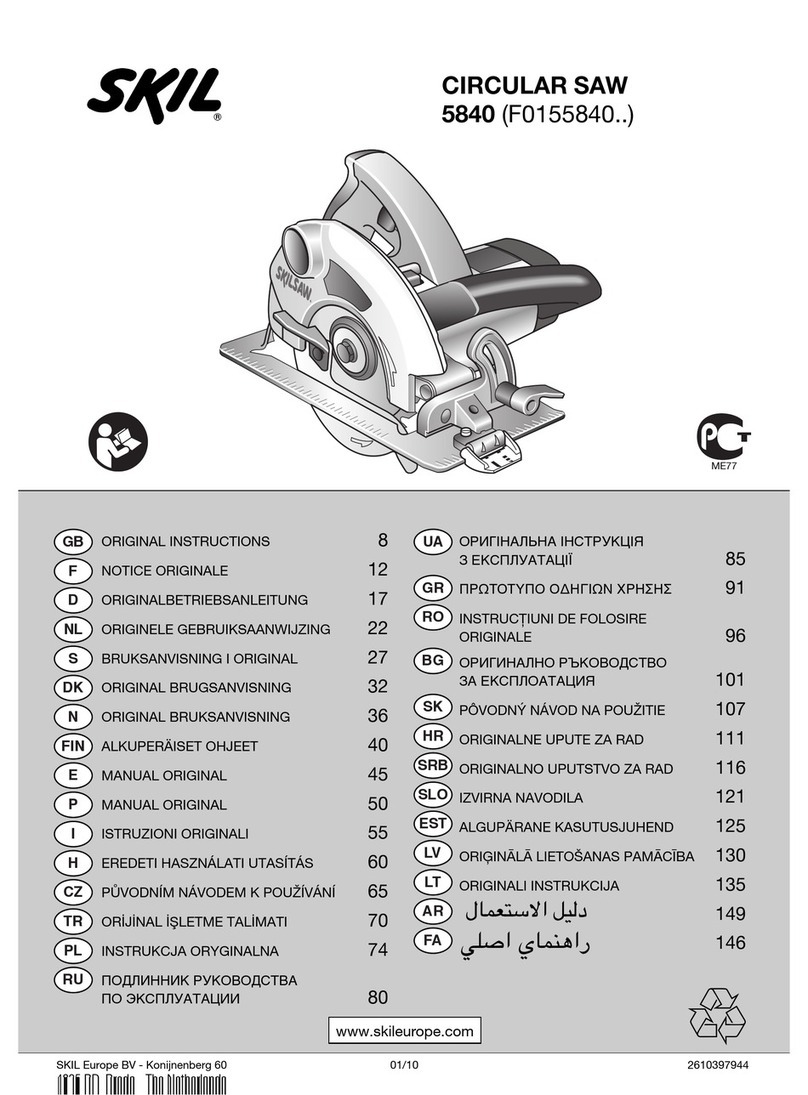 Skil Skilsaw 5840 User manual Skil Skilsaw 5840 User manual