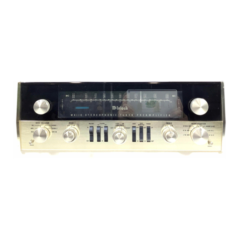 McIntosh MX 110 owner's manual