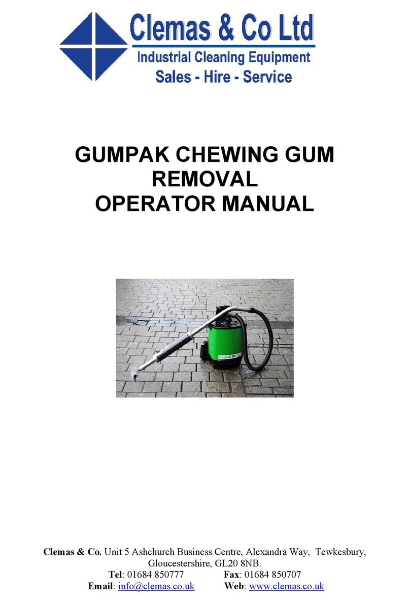 Clemas & Co GUMPAK Operator's manual