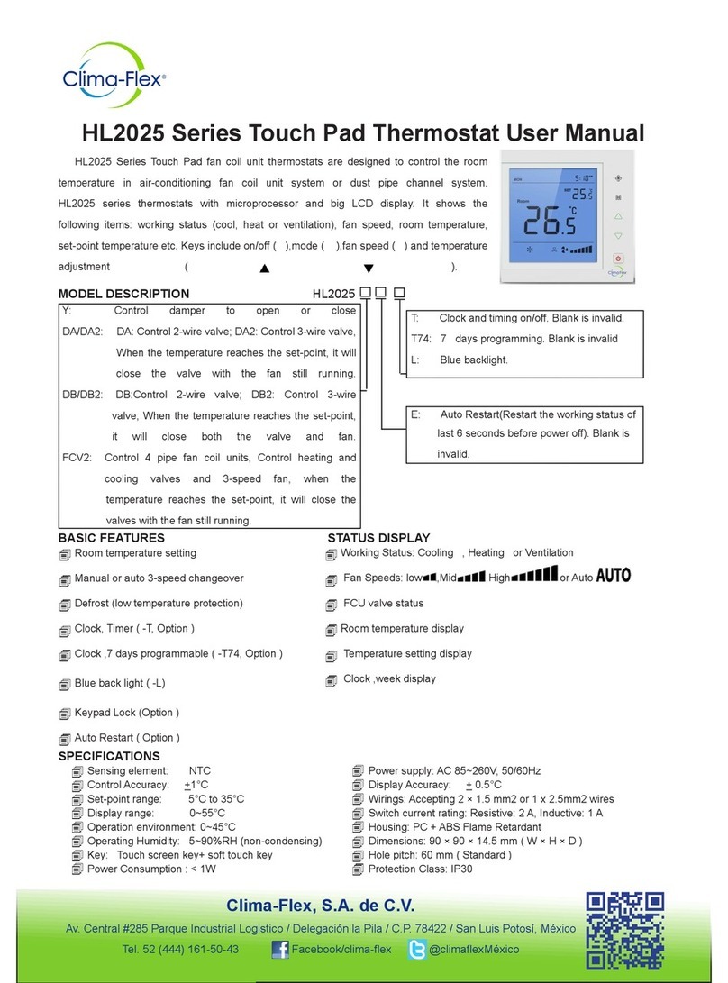 Clima-Flex HL2025 Series user manual