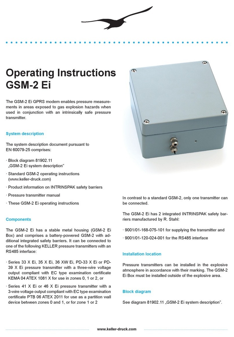 Keller-druck GSM-2 Ei operating instructions