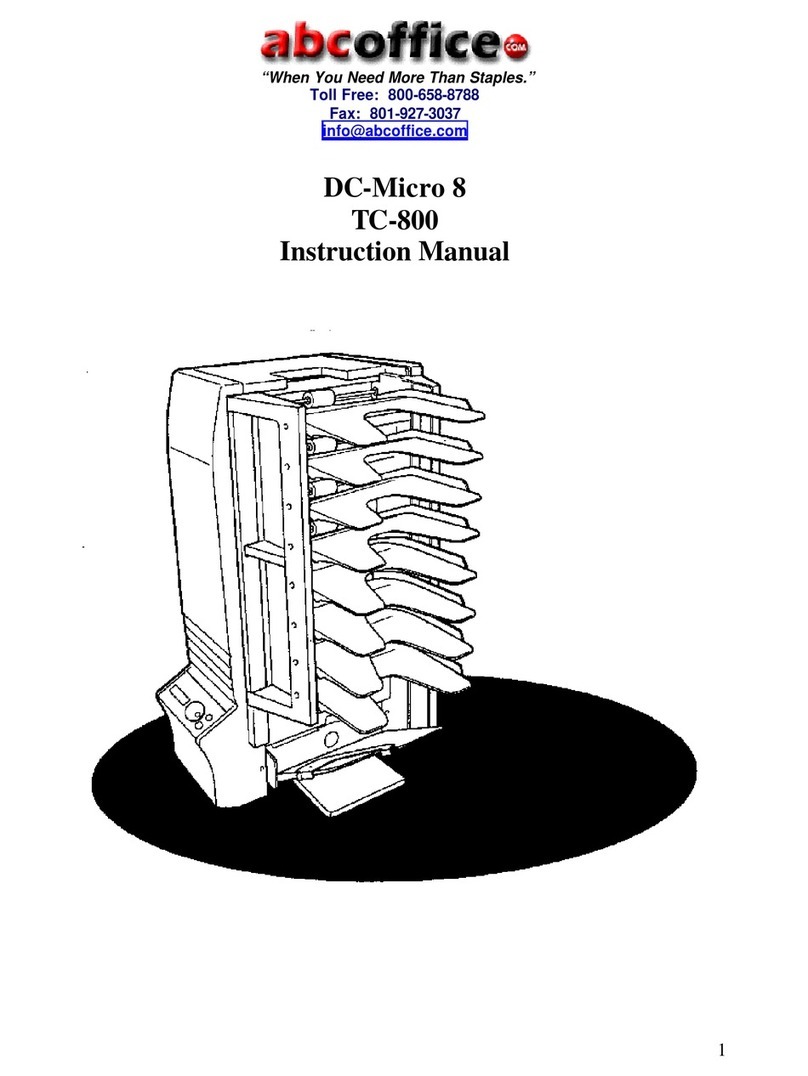 Duplo DC-Micro 8 TC-800 instruction manual Duplo DC-Micro 8 TC-800 instruction manual