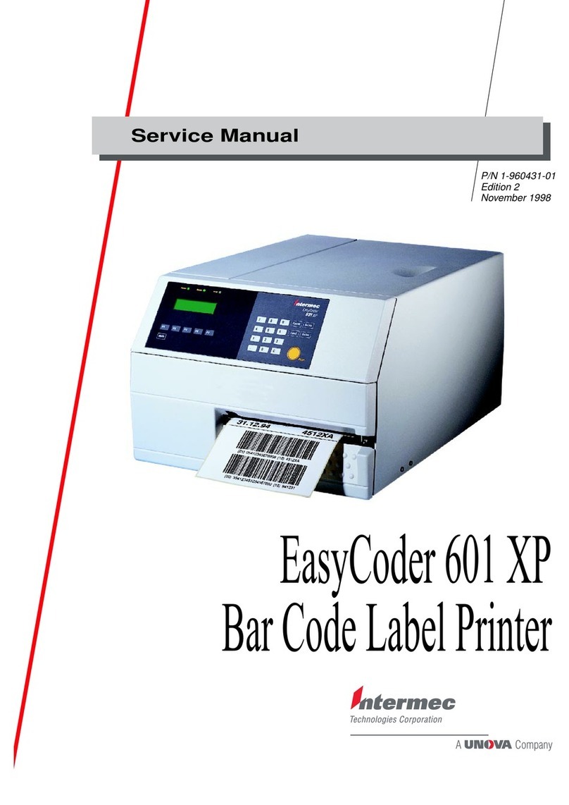 Intermec EasyCoder 601XP User manual