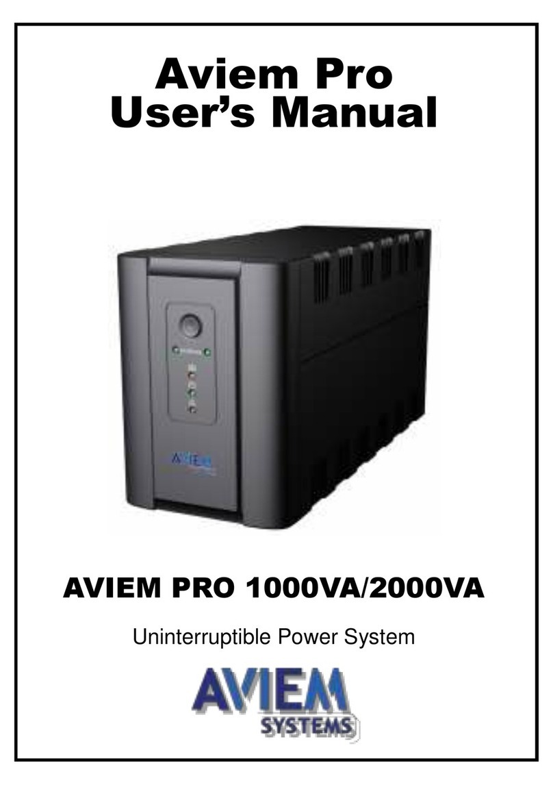 AVIEM Systems PRO 1000VA user manual