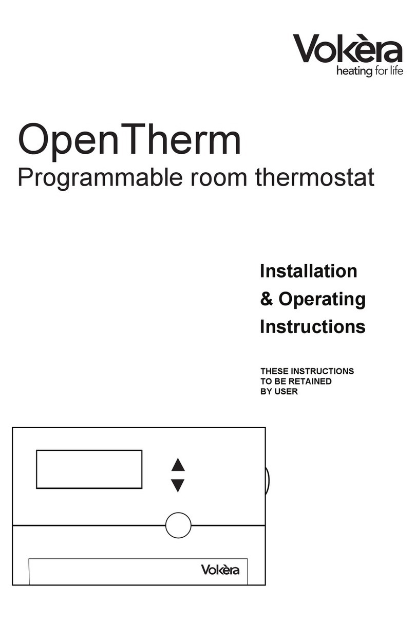 VOKERA OpenTherm Installation & operating instructions