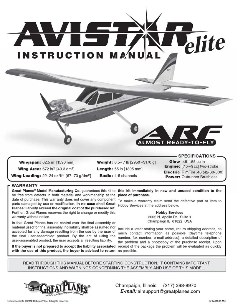 GREAT PLANES Aviastar elite instruction manual GREAT PLANES Aviastar elite instruction manual