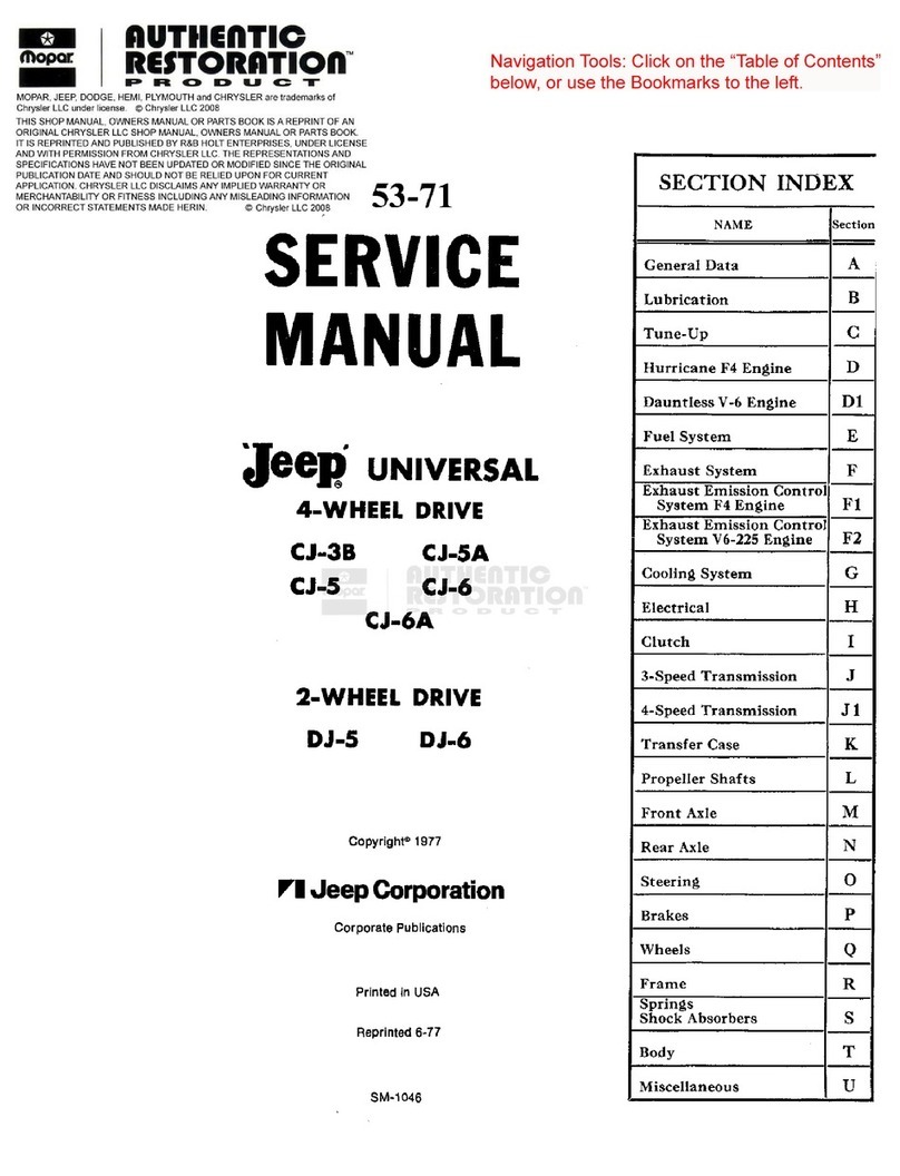 Kaiser-Jeep Jeep CJ-3B Service manual