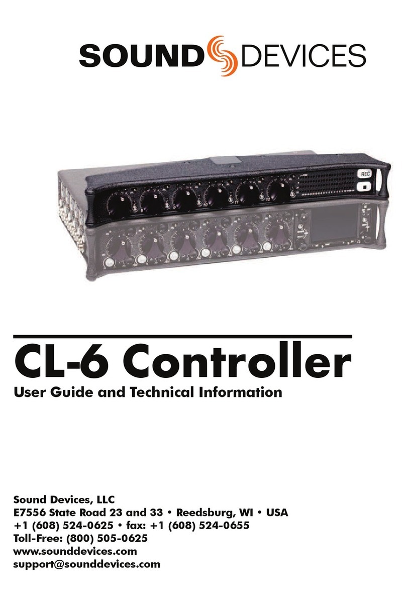 Sound Devices CL-6 User guide and technical information