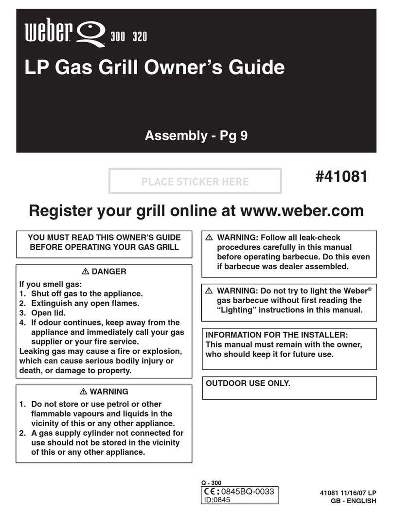 Weber Q 300 User manual