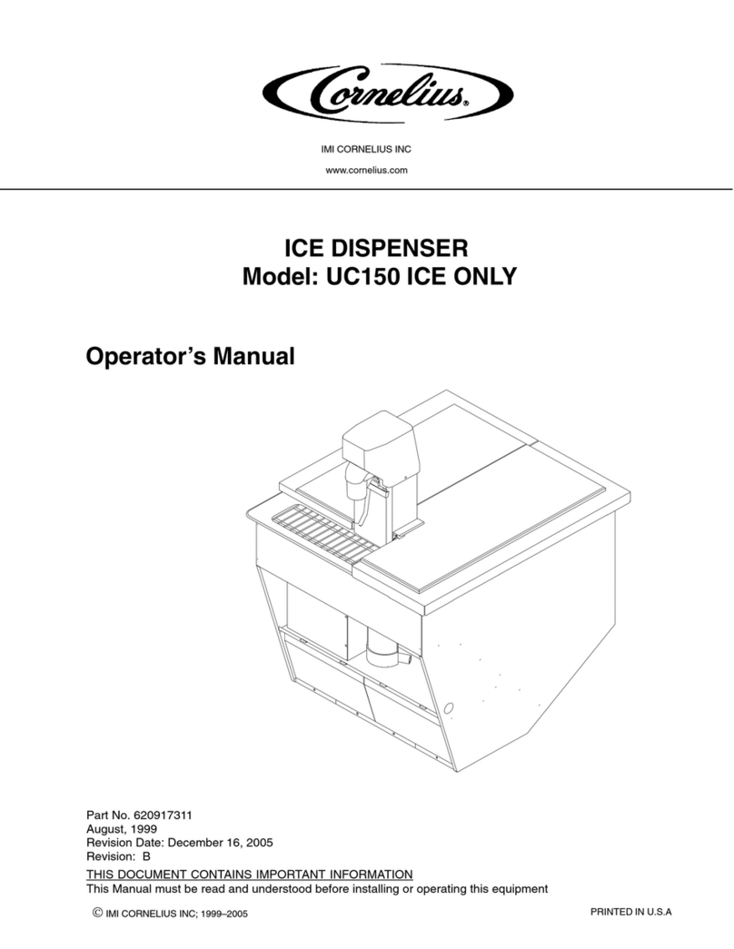 Cornelius UC150 ICE ONLY User manual