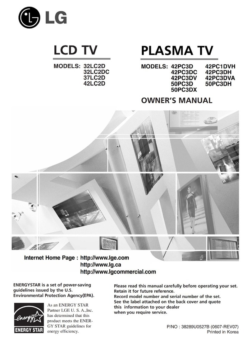 LG 32LC2D Series User manual