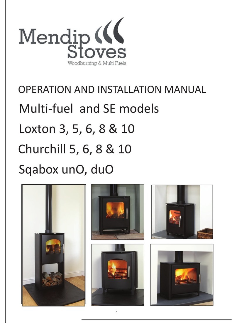 Mendip Stoves Loxton 3 Operation and installation manual