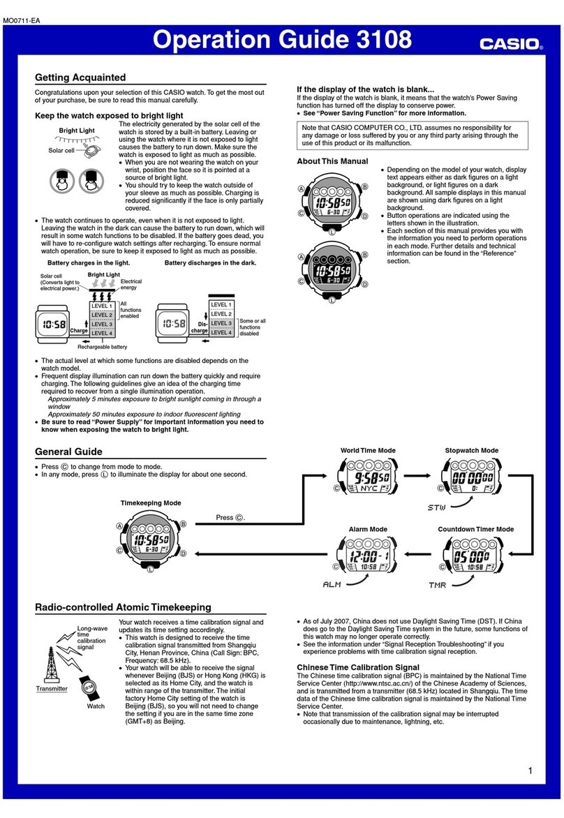 Casio 3108 User manual