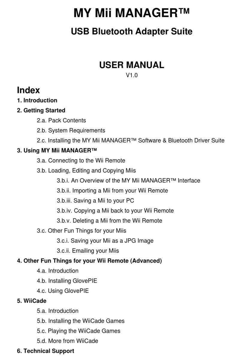Datel MY Mii Manager User manual