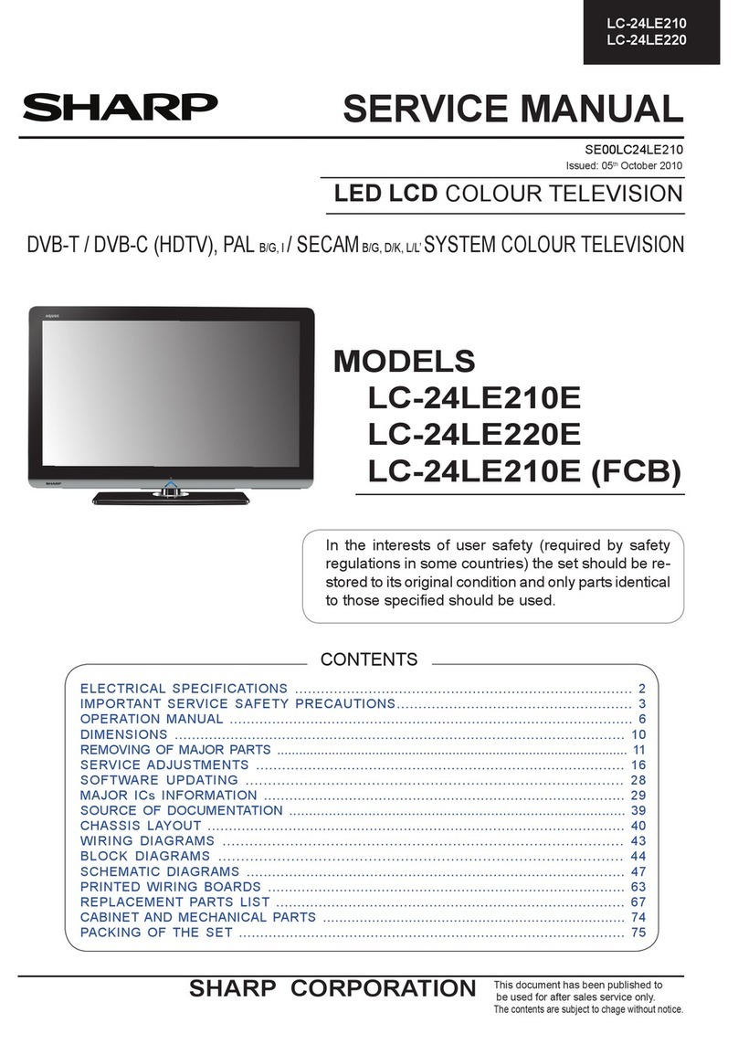 Sharp LC-24LE210E User manual