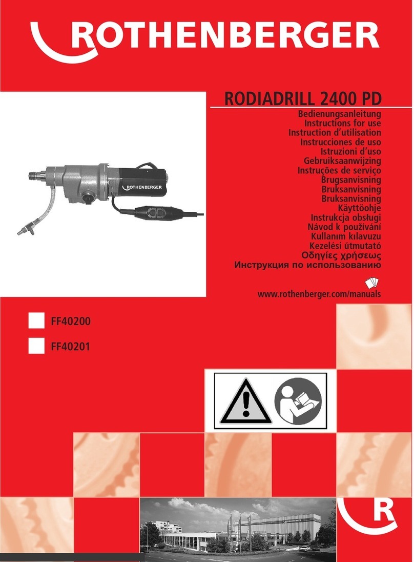 Rothenberger RODIADRILL 2400 PD Instructions for use