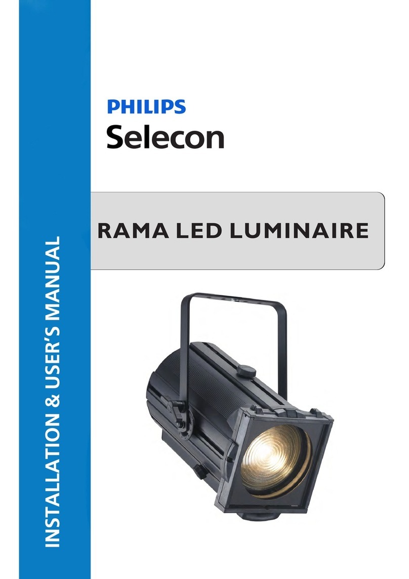 Philips Selecon RAMA LED Luminaires Installation & user manual