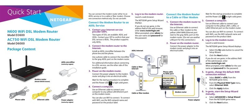 NETGEAR D3600 User manual NETGEAR D3600 User manual
