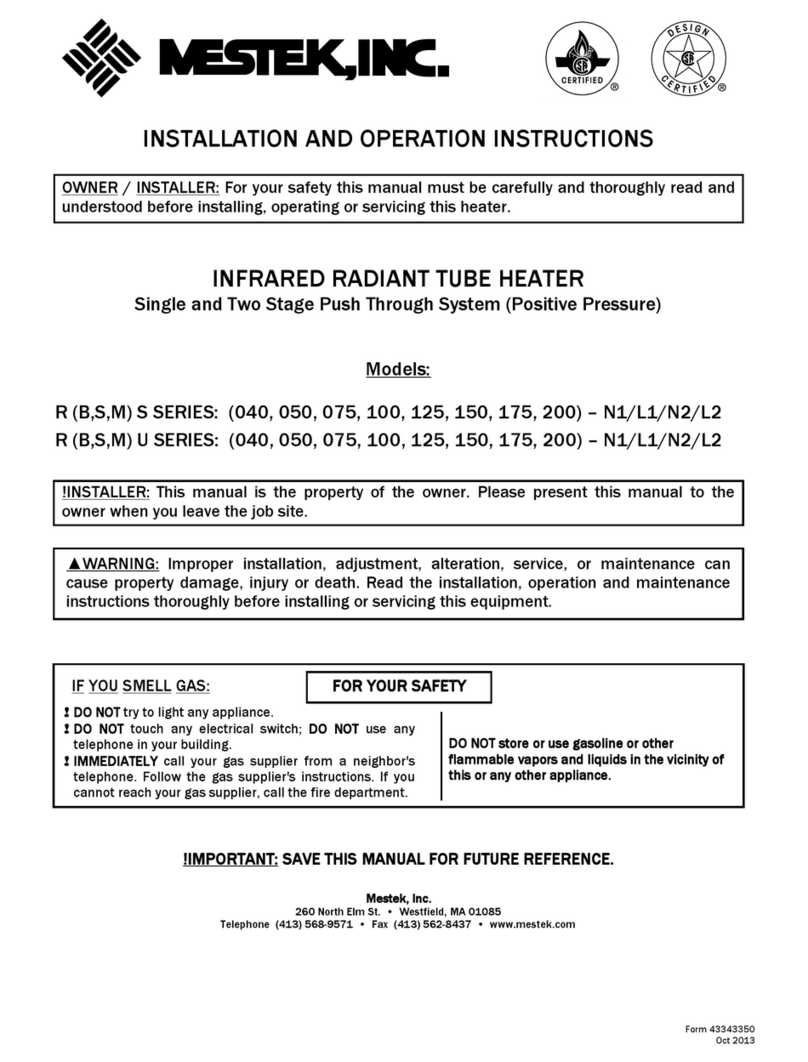 Mestek R(B Installation and operation instructions