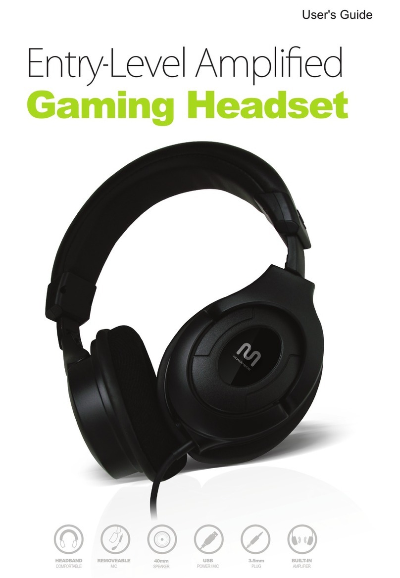 Monoprice Entry-Level Amplified Gaming Headset user guide