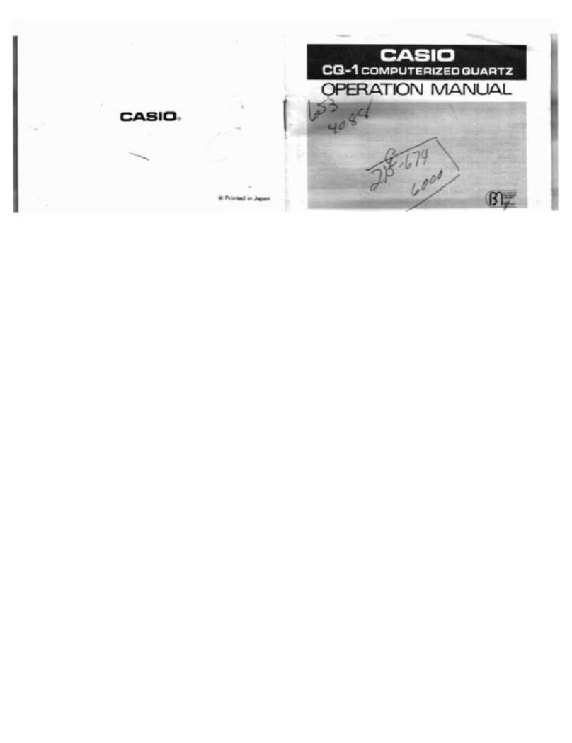 Casio CQ-1 User manual